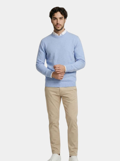 Linear Core Cotton Pullover - Cross & Crown
