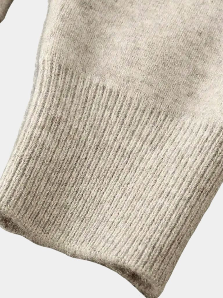 100% Merino Wol V Hals Vest Trui - <tc>Cross & Crown</tc>