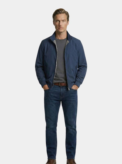 Casual Solid Bomber Jacket - Cross & Crown