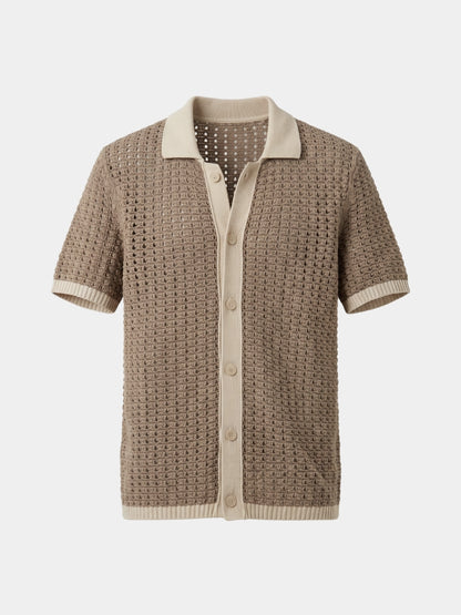 Structured Panel Resort Shirt - Cross & Crown
