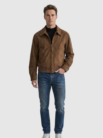 Monaco Suede Vintage Jacket - Cross & Crown