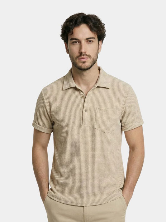 Textured Short Sleeve Shirt - Cross & Crown