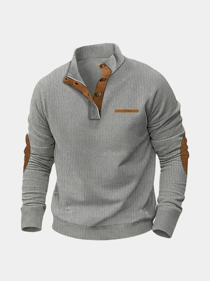 Monaco Casual Henley Pullover - Cross & Crown