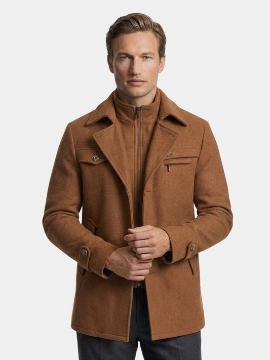 Essential Wool Blend Coat - Cross & Crown