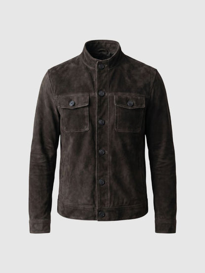 Garrison Suede Vintage Jacket - Cross & Crown