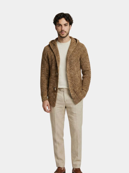 Himalaya Knit Hooded Jacket - Cross & Crown
