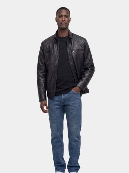 Vulcan Diamond Leather Jacket – Cross & Crown