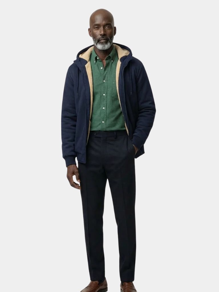 Winter Core Sherpa Hoodie Jacket - Cross & Crown