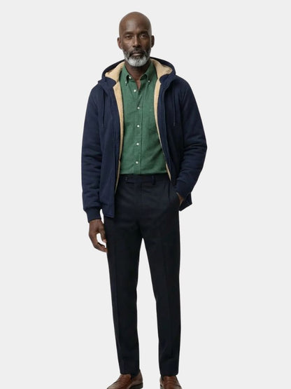 Winter Core Sherpa Hoodie Jacket - Cross & Crown