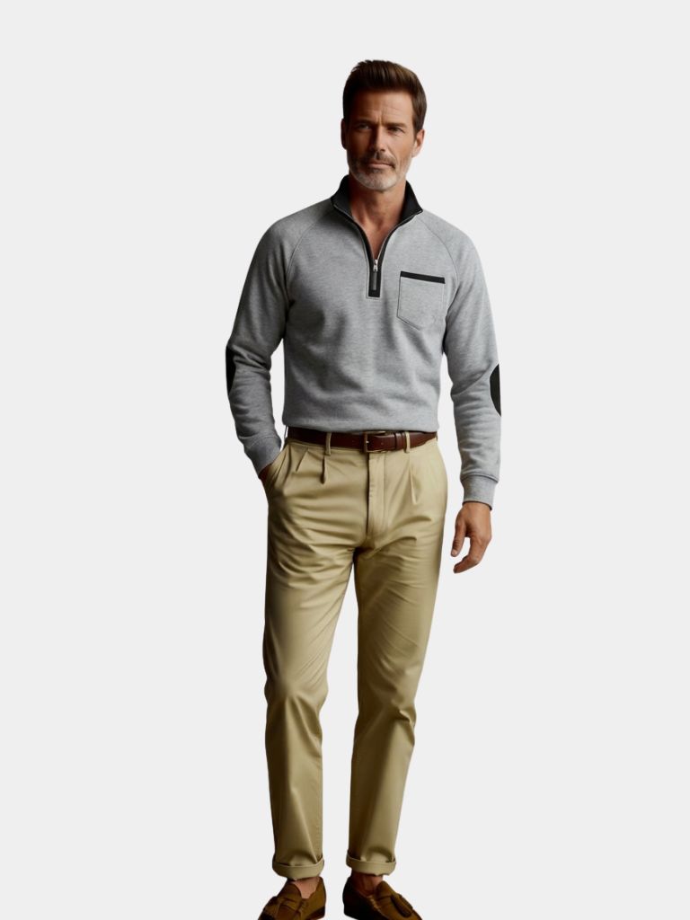 Classic Academy High Collar Pullover - Cross & Crown