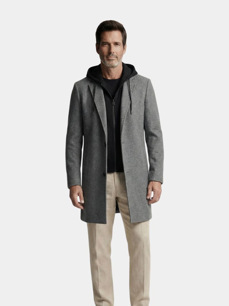 Metropolitan Hooded Overcoat - Cross & Crown