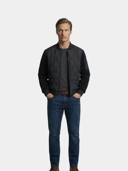 Sherpa mouwen gewatteerde bomberjack - <tc>Cross & Crown</tc>