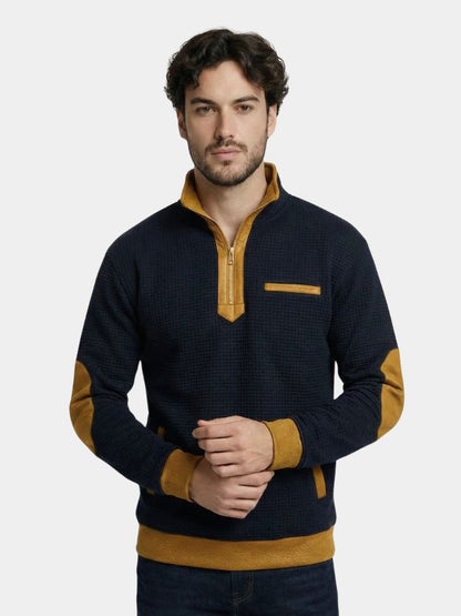 Explorer High Collar Quarter Zip Pullover - Cross & Crown