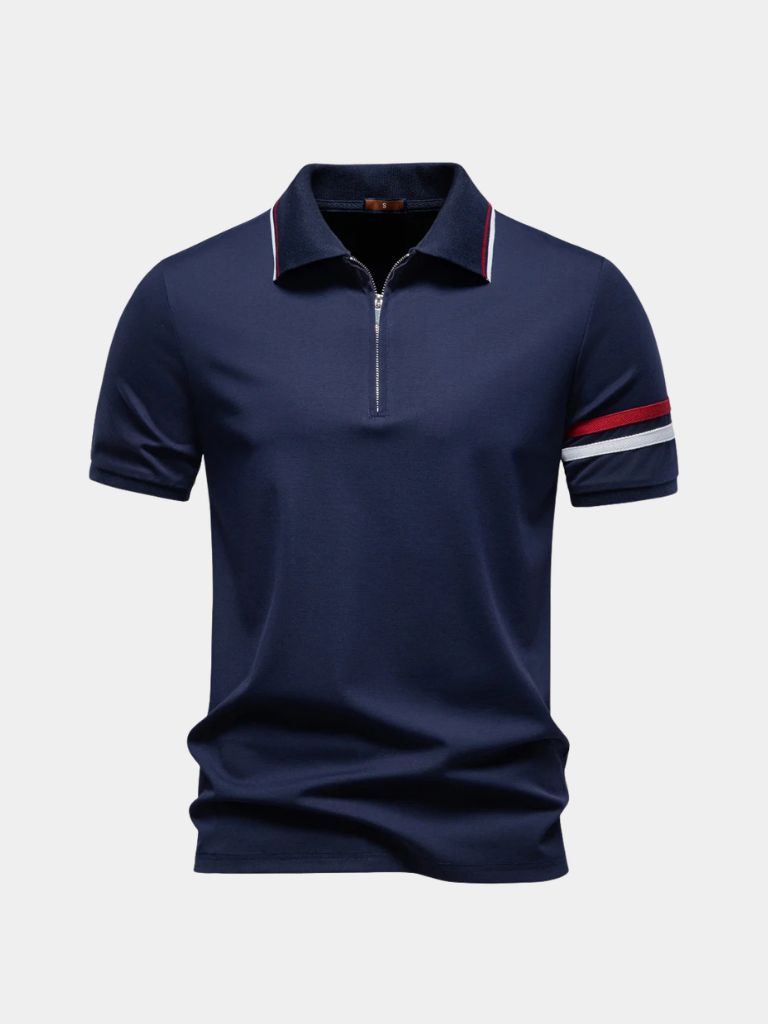 Horizon Striped Polo - Cross & Crown