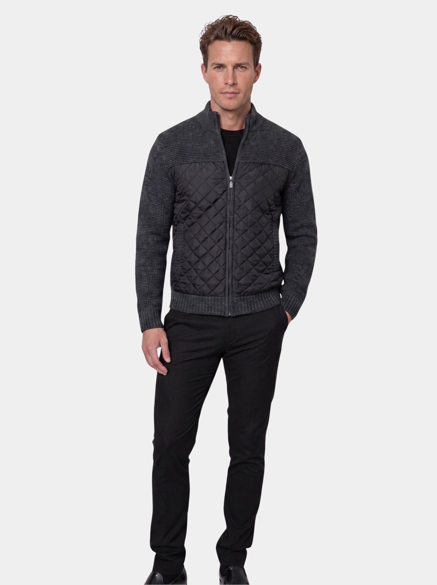 Vertex Diamond-Panel Jacket – Cross & Crown