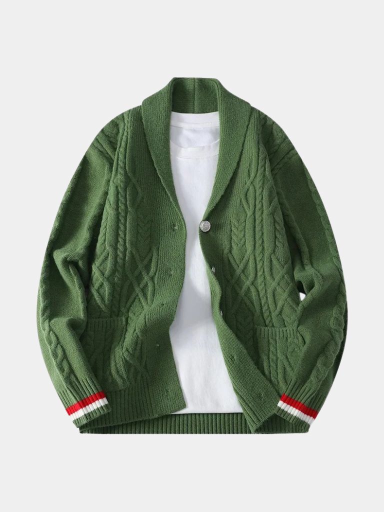 アカデミーショールネックニット - クロス＆クラウン