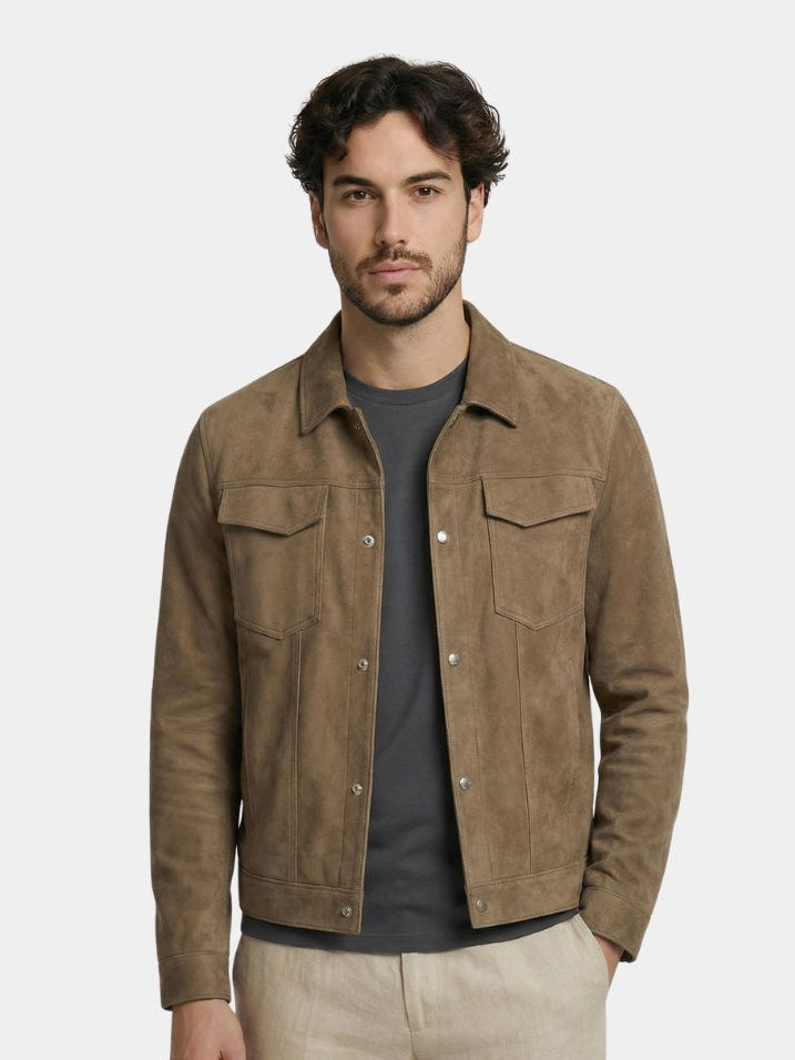 Laurent Leren Aviatorjasje - <tc>Cross & Crown</tc>