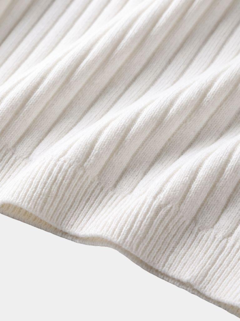 Elegant Quarter Zip Long Sleeve Polo - Cross & Crown