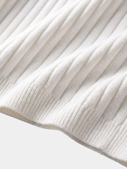 Elegant Quarter Zip Long Sleeve Polo - Cross & Crown