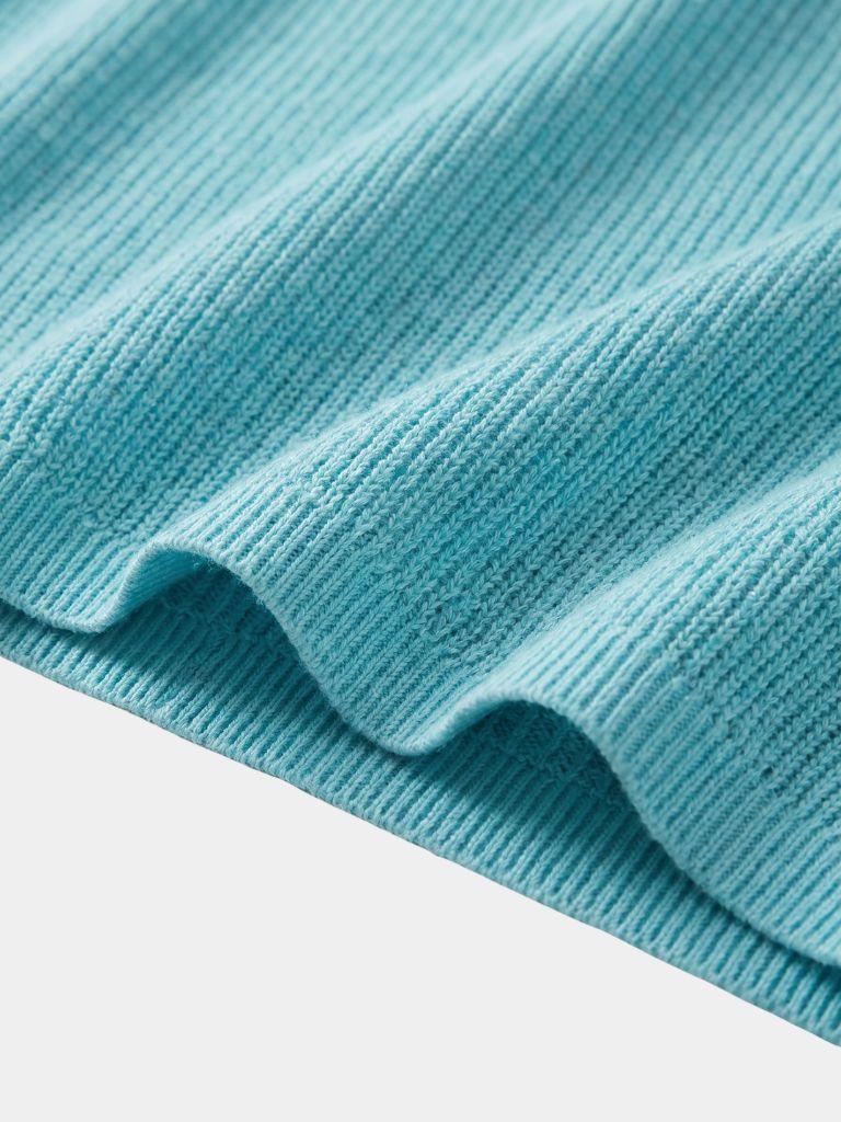 Casual Buttonless Knit Polo Shirt - Cross & Crown