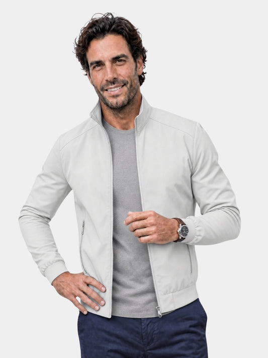 Casual Solid Bomber Jacket - Cross & Crown