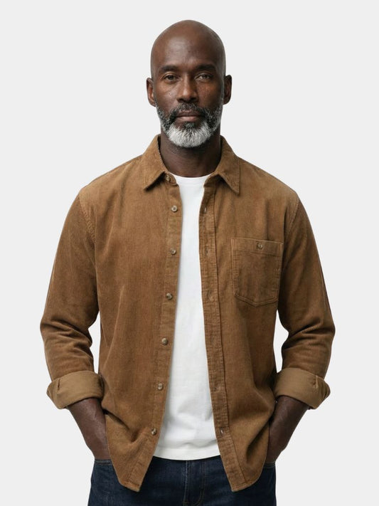 Casual Corduroy Shirt - Cross & Crown