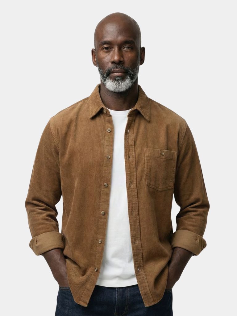 Casual Corduroy Shirt - Cross & Crown