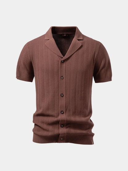 Heritage Camp Collar Knit Shirt - Cross & Crown
