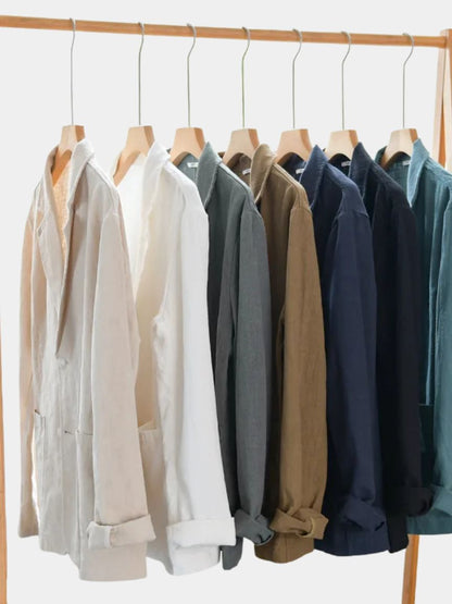 Oldbrook zomer linnen blazer - <tc>Cross & Crown</tc>