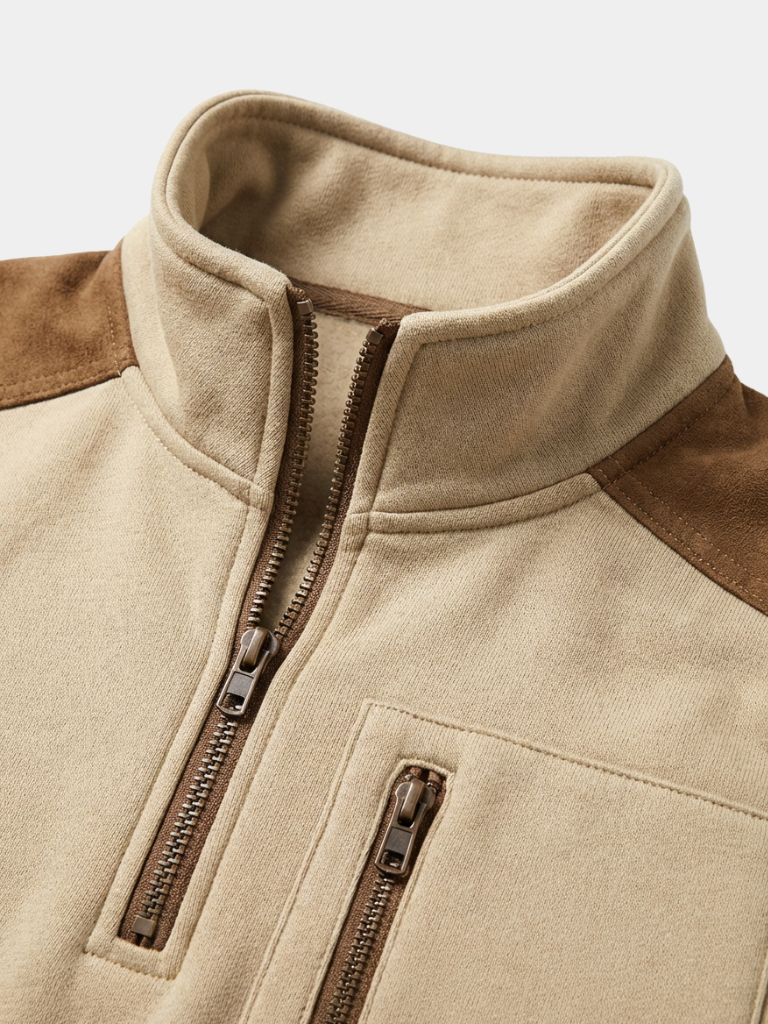 Urban Explorer High Collar Quarter Zip Pullover - Cross & Crown