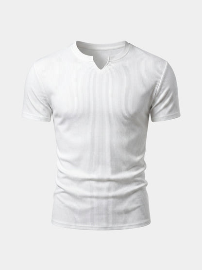 Precision Ribbed Muscle T-Shirt - Cross & Crown