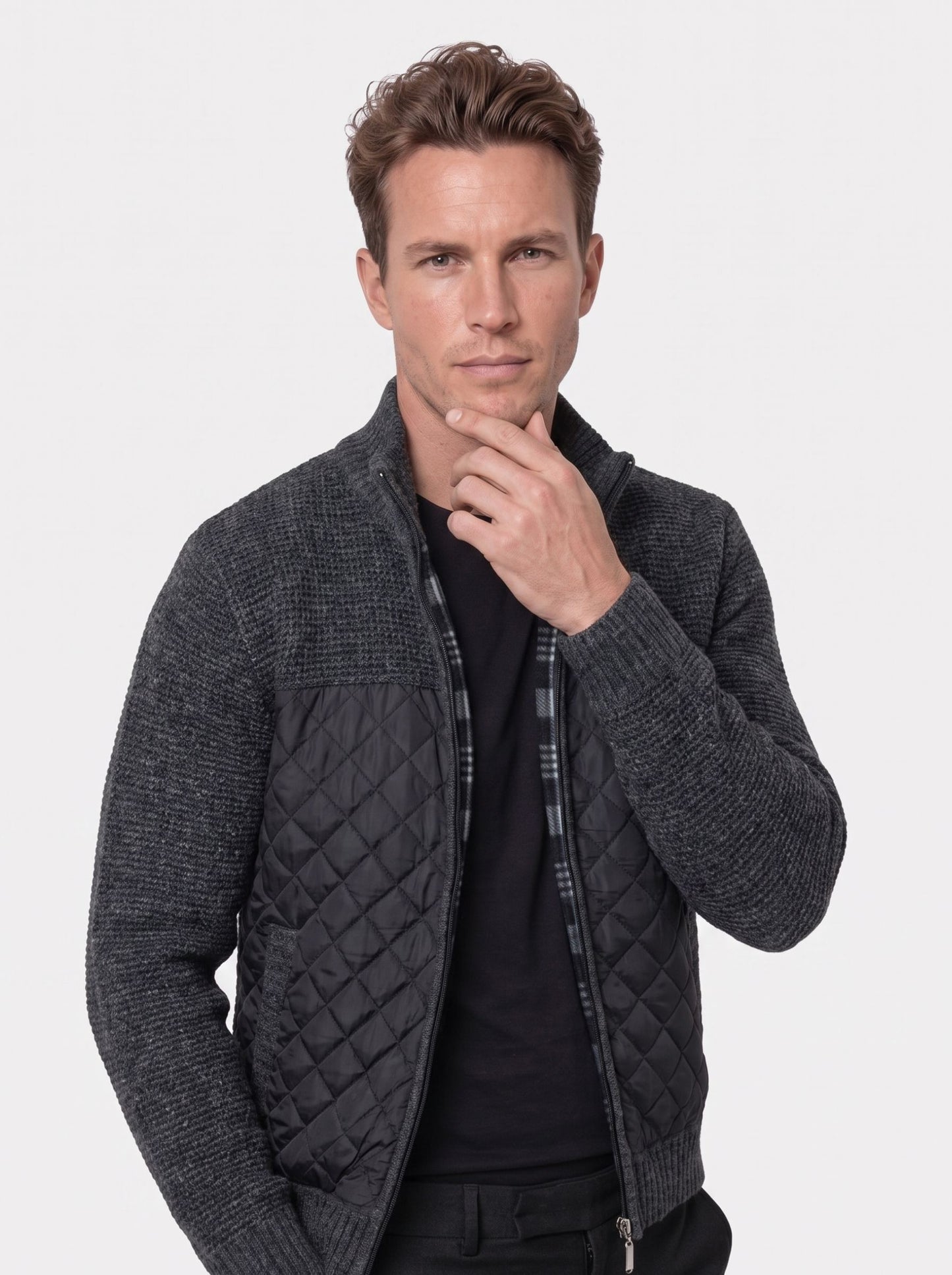 Vertex Diamond-Panel Jacket – Cross & Crown