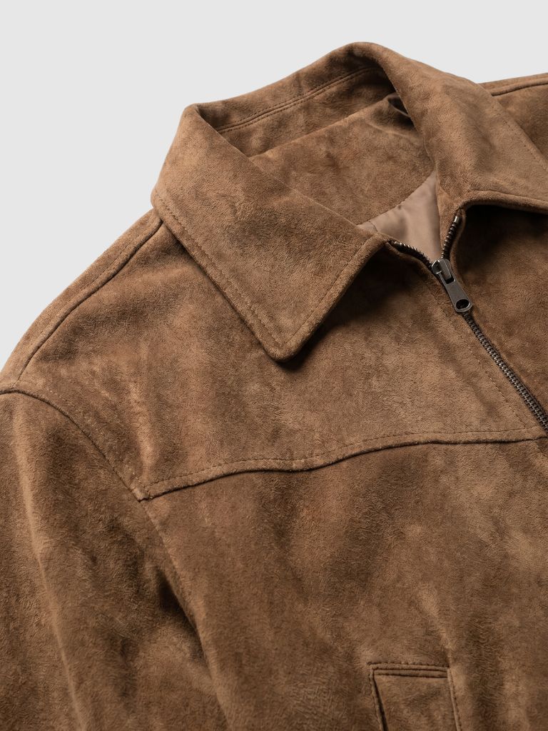 Monaco Suede Vintage Jacket - Cross & Crown