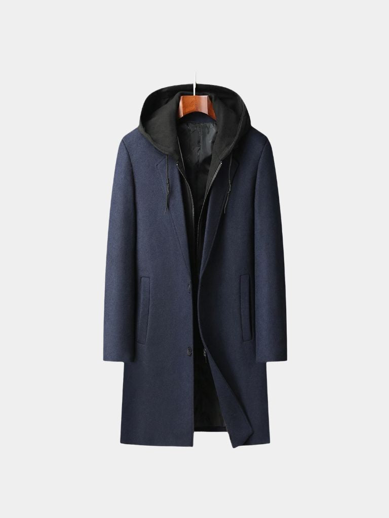 Metropolitan Hooded Overcoat - Cross & Crown