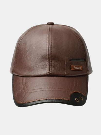 Rustic Crown Leather Cap  - Cross & Crown