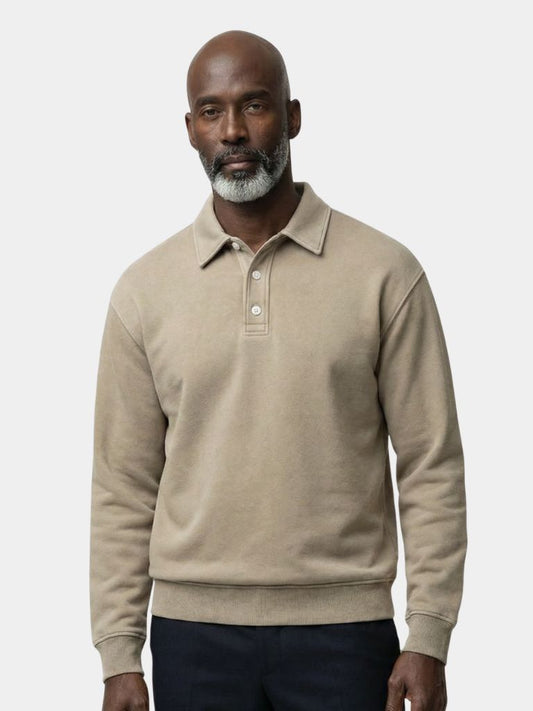 キャニオンミスト 長袖ポロシャツ - クロス＆クラウン