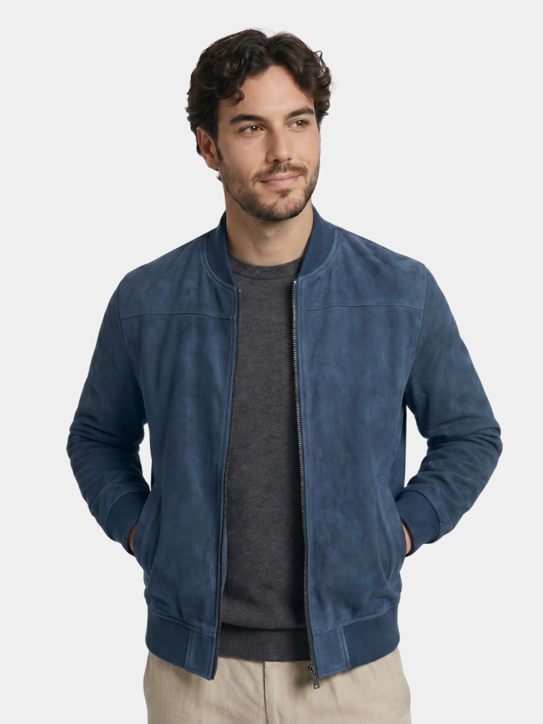 Ashwood Bomber Suede Jacket – Cross & Crown