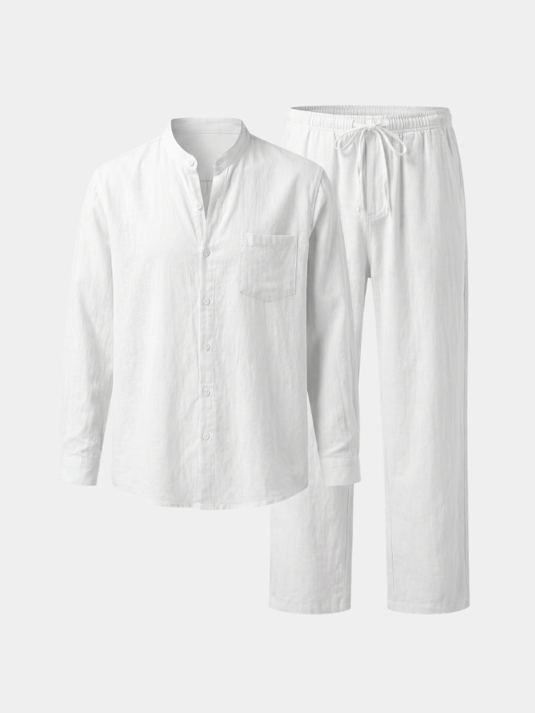 Classic Collar Relaxed Set - Cross & Crown
