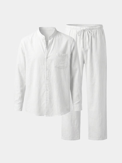 Classic Collar Relaxed Set - Cross & Crown