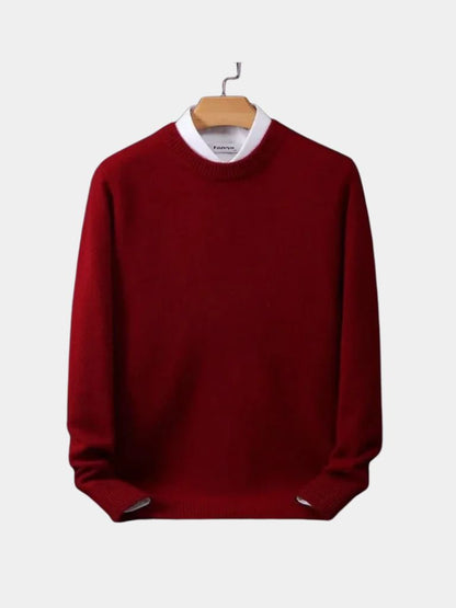 Linear Core Cotton Pullover - Cross & Crown