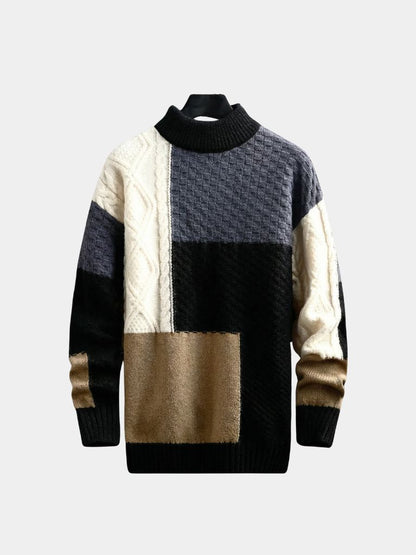 Mosaic Artisan Knit Sweater - Cross & Crown
