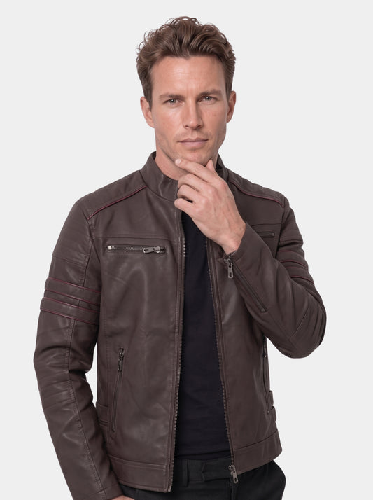 Chaqueta acolchada de moto Ignition – Cross & Crown