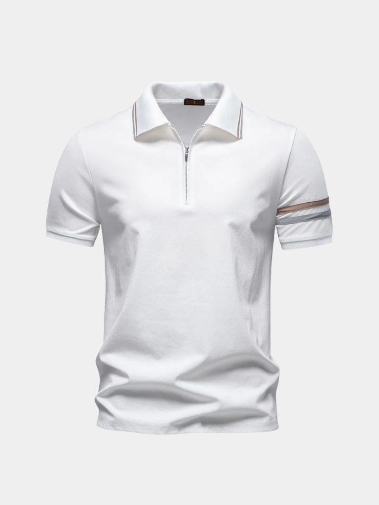 Horizon Striped Polo - Cross & Crown