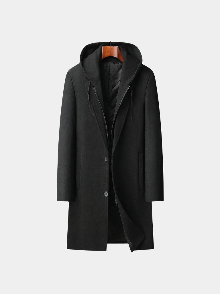 Metropolitan Hooded Overcoat - Cross & Crown