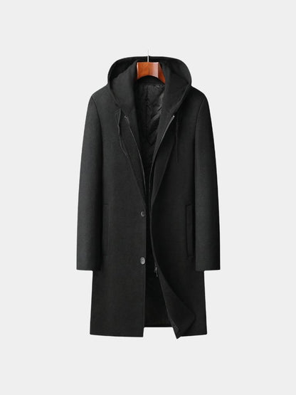 Metropolitan Hooded Overcoat - Cross & Crown