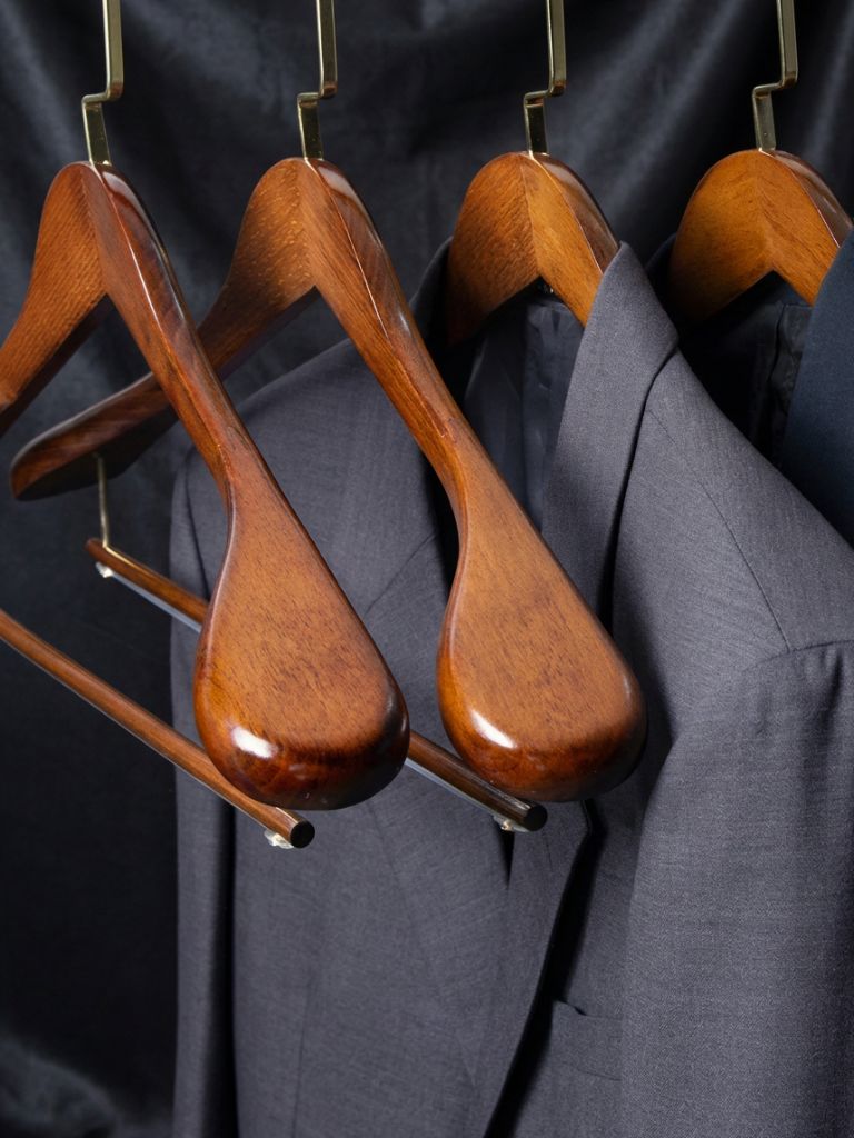 Premium Wood Hanger Set - Cross & Crown