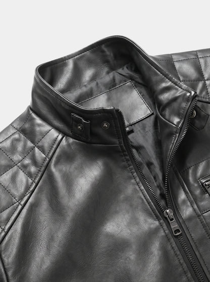 Vulcan Diamond Leather Jacket – Cross & Crown