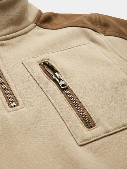 Urban Explorer High Collar Quarter Zip Pullover - Cross & Crown