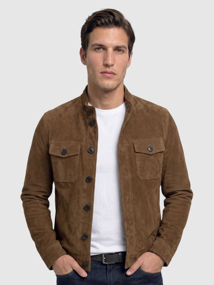 Garrison Suede Vintage Jacket - Cross & Crown