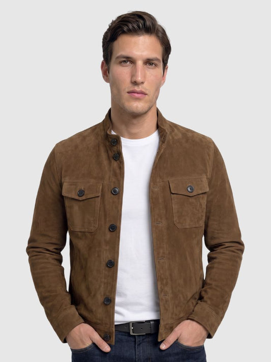Garrison Suede Vintage Jacket - Cross & Crown